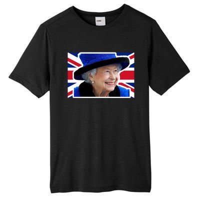 Queen Elizabeth II British Queen September 8 2022 Queen Of England UK Flag Tall Fusion ChromaSoft Performance T-Shirt