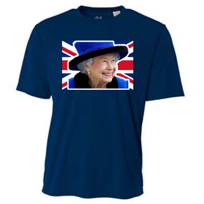 Queen Elizabeth II British Queen September 8 2022 Queen Of England UK Flag Cooling Performance Crew T-Shirt