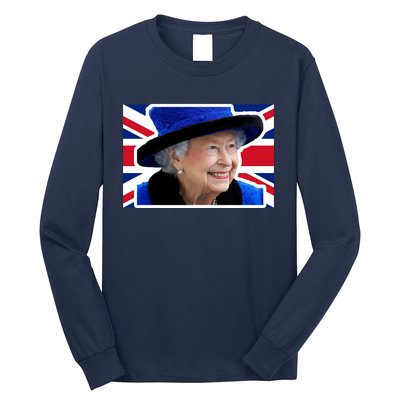 Queen Elizabeth II British Queen September 8 2022 Queen Of England UK Flag Long Sleeve Shirt