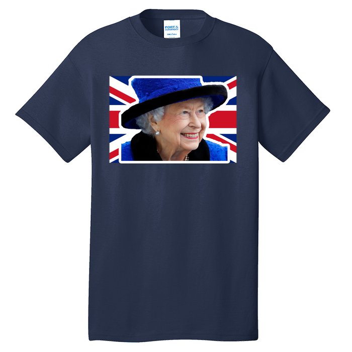 Queen Elizabeth II British Queen September 8 2022 Queen Of England UK Flag Tall T-Shirt