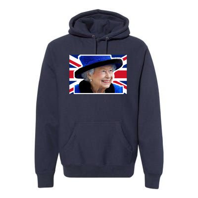 Queen Elizabeth II British Queen September 8 2022 Queen Of England UK Flag Premium Hoodie