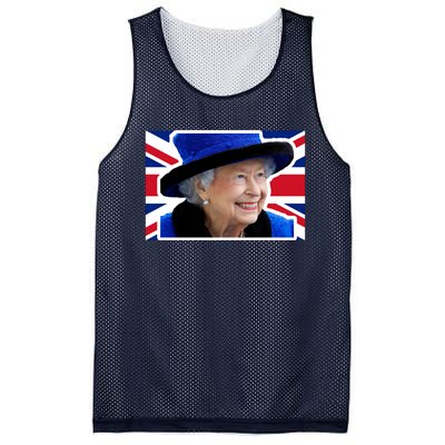 Queen Elizabeth II British Queen September 8 2022 Queen Of England UK Flag Mesh Reversible Basketball Jersey Tank