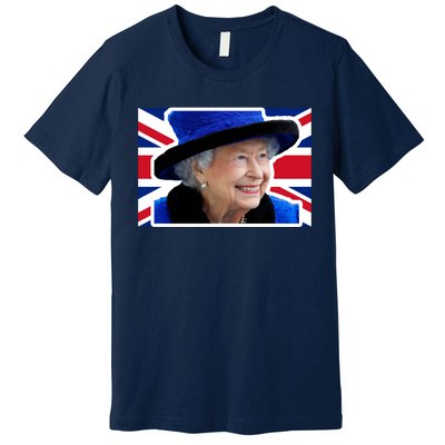 Queen Elizabeth II British Queen September 8 2022 Queen Of England UK Flag Premium T-Shirt