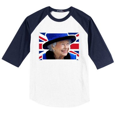 Queen Elizabeth II British Queen September 8 2022 Queen Of England UK Flag Baseball Sleeve Shirt