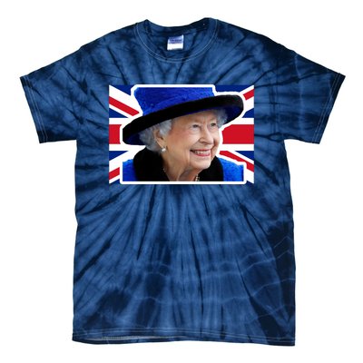 Queen Elizabeth II British Queen September 8 2022 Queen Of England UK Flag Tie-Dye T-Shirt