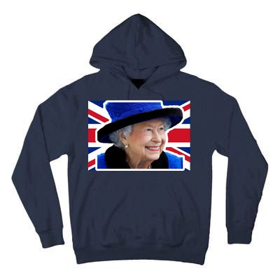 Queen Elizabeth II British Queen September 8 2022 Queen Of England UK Flag Tall Hoodie