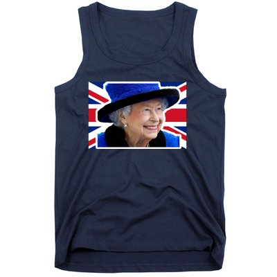 Queen Elizabeth II British Queen September 8 2022 Queen Of England UK Flag Tank Top