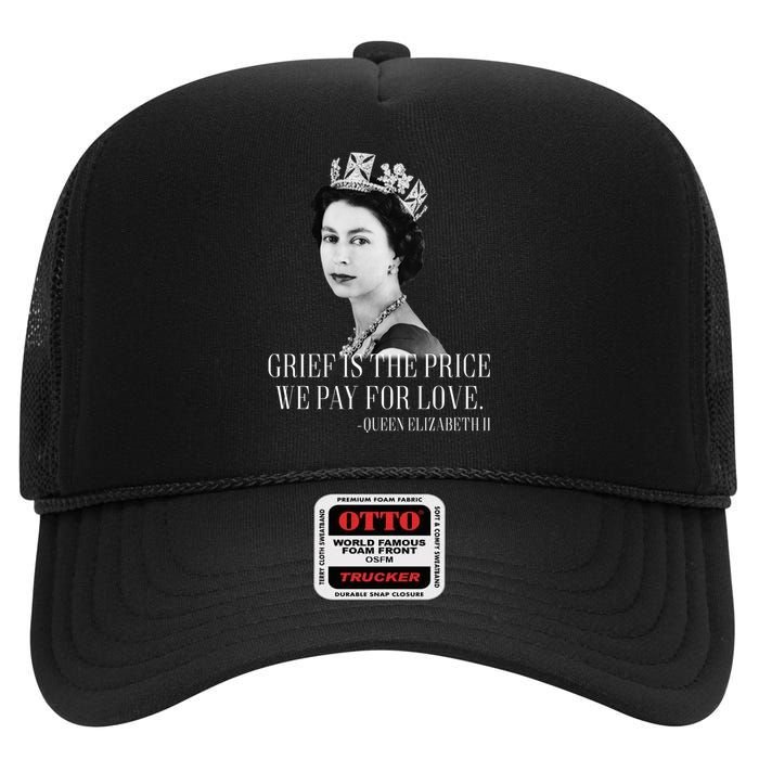 Queen Elizabeth II Inspiring Quote High Crown Mesh Back Trucker Hat