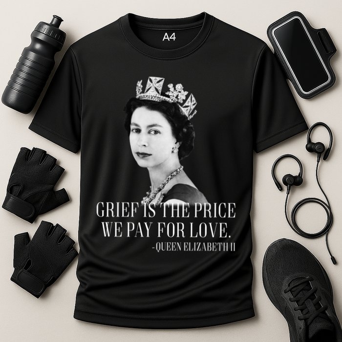 Queen Elizabeth II Inspiring Quote Cooling Performance Crew T-Shirt