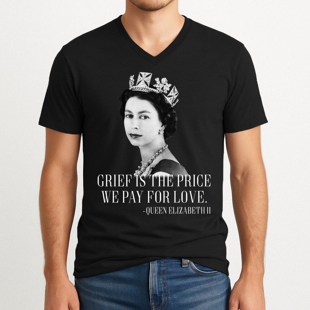 Queen Elizabeth II Inspiring Quote V-Neck T-Shirt