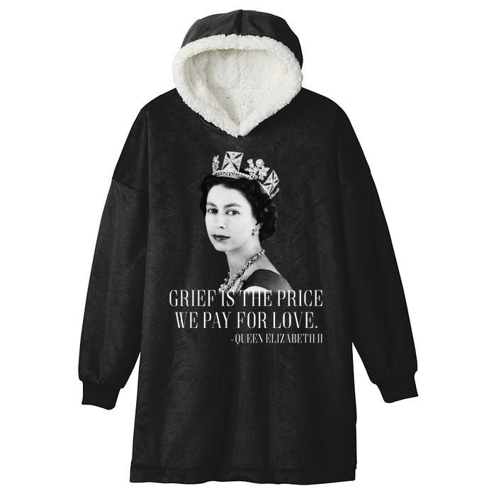 Queen Elizabeth II Inspiring Quote Hooded Wearable Blanket