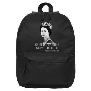 Queen Elizabeth II Inspiring Quote 16 in Basic Backpack