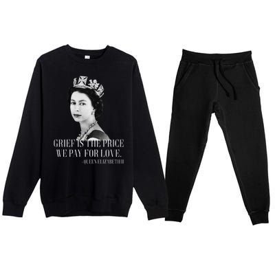 Queen Elizabeth II Inspiring Quote Premium Crewneck Sweatsuit Set