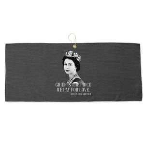 Queen Elizabeth II Inspiring Quote Large Microfiber Waffle Golf Towel