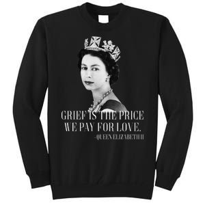 Queen Elizabeth II Inspiring Quote Tall Sweatshirt