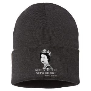 Queen Elizabeth II Inspiring Quote Sustainable Knit Beanie