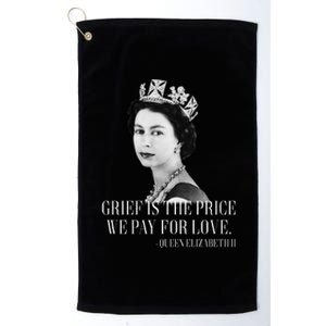 Queen Elizabeth II Inspiring Quote Platinum Collection Golf Towel