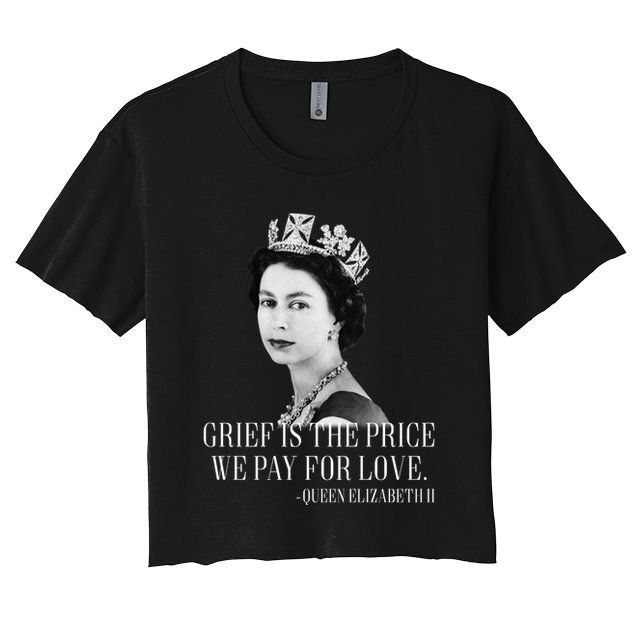 Queen Elizabeth II Inspiring Quote Women's Crop Top Tee