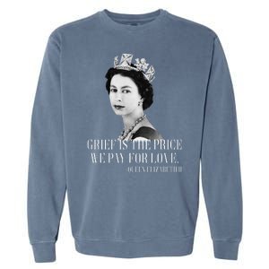 Queen Elizabeth II Inspiring Quote Garment-Dyed Sweatshirt