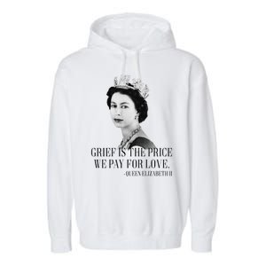 Queen Elizabeth II Inspiring Quote Garment-Dyed Fleece Hoodie