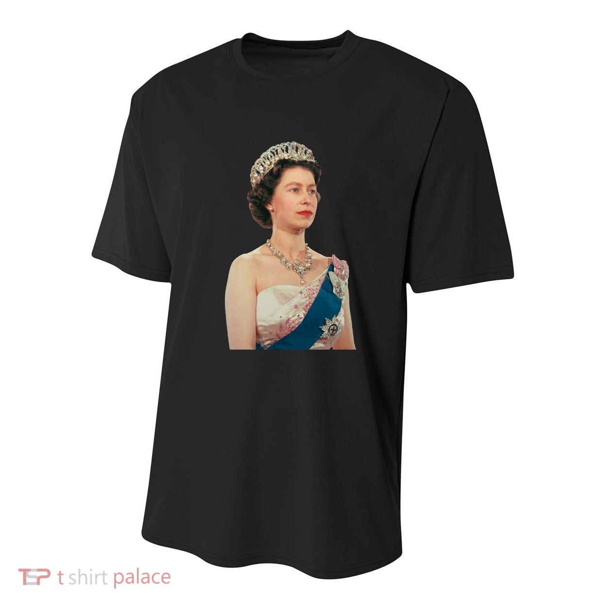 Queen Elizabeth's II British Crown Majesty Portrait Youth Performance Sprint T-Shirt