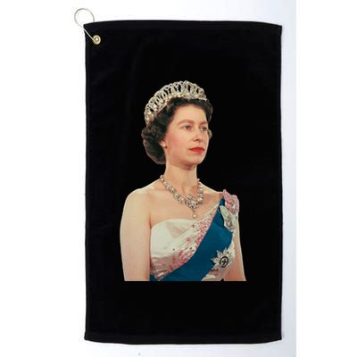 Queen Elizabeth's II British Crown Majesty Portrait Golf Towel