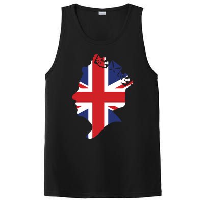 Queen Elizabeth II British Crown Union Jack Meme PosiCharge Competitor Tank