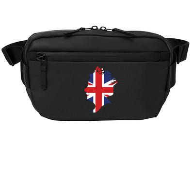 Queen Elizabeth II British Crown Union Jack Meme Crossbody Pack