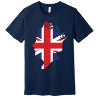 Queen Elizabeth II British Crown Union Jack Meme Premium T-Shirt