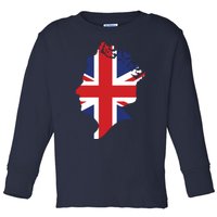 Queen Elizabeth II British Crown Union Jack Meme Toddler Long Sleeve Shirt