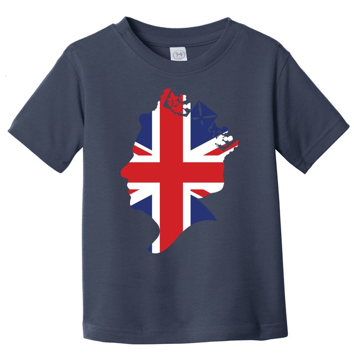 Queen Elizabeth II British Crown Union Jack Meme Toddler T-Shirt