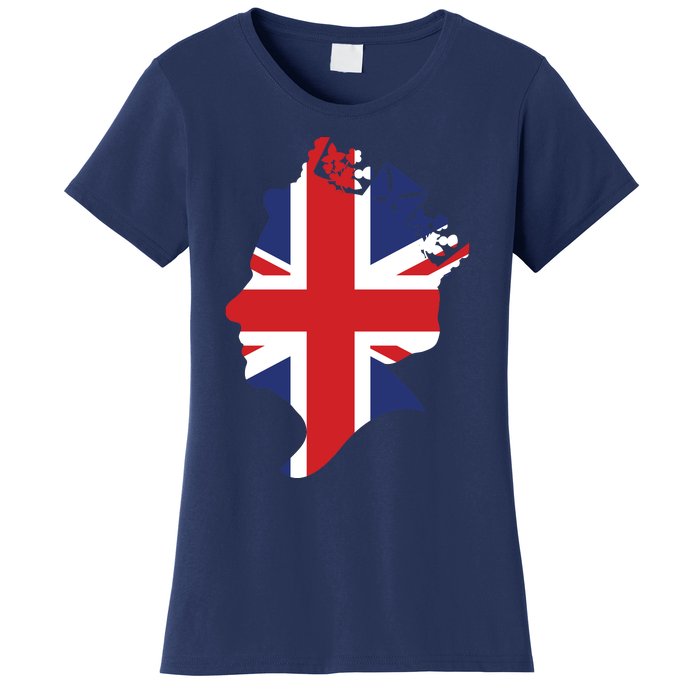 Queen Elizabeth II British Crown Union Jack Meme Women's T-Shirt