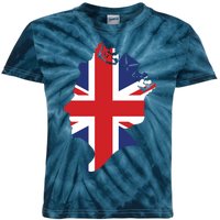 Queen Elizabeth II British Crown Union Jack Meme Kids Tie-Dye T-Shirt