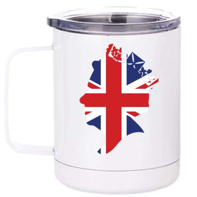 Queen Elizabeth II British Crown Union Jack Meme 12 oz Stainless Steel Tumbler Cup