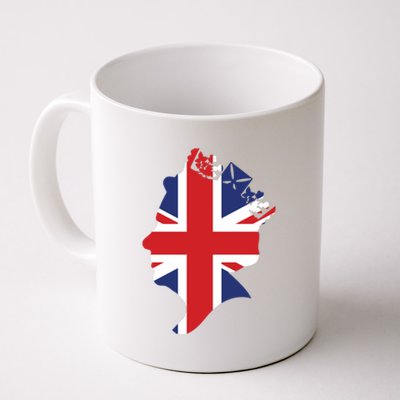 Queen Elizabeth II British Crown Union Jack Meme Coffee Mug