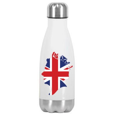 Queen Elizabeth II British Crown Union Jack Meme Stainless Steel Insulated Water Bottle