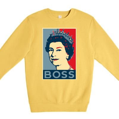 Queen Elizabeth II Boss Her Royal Highness Premium Crewneck Sweatshirt