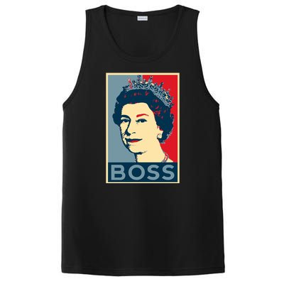 Queen Elizabeth II Boss Her Royal Highness PosiCharge Competitor Tank