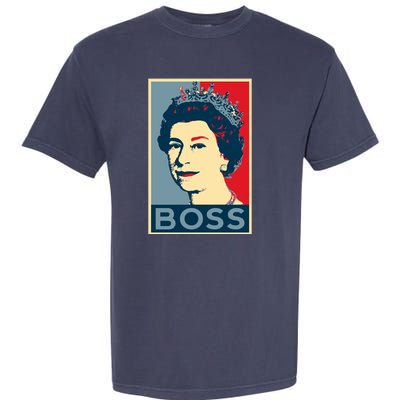 Queen Elizabeth II Boss Her Royal Highness Garment-Dyed Heavyweight T-Shirt