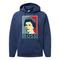 Queen Elizabeth II Boss Her Royal Highness Performance Fleece Hoodie