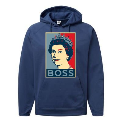 Queen Elizabeth II Boss Her Royal Highness Performance Fleece Hoodie