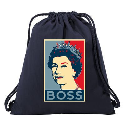Queen Elizabeth II Boss Her Royal Highness Drawstring Bag