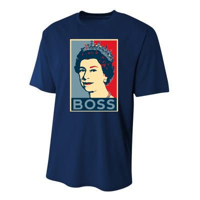 Queen Elizabeth II Boss Her Royal Highness Performance Sprint T-Shirt