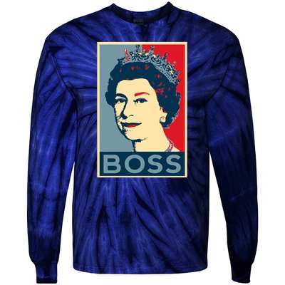 Queen Elizabeth II Boss Her Royal Highness Tie-Dye Long Sleeve Shirt