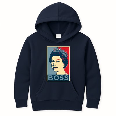 Queen Elizabeth II Boss Her Royal Highness Kids Hoodie
