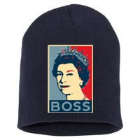 Queen Elizabeth II Boss Her Royal Highness Short Acrylic Beanie