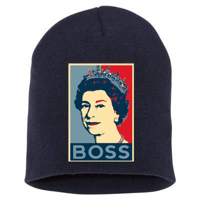 Queen Elizabeth II Boss Her Royal Highness Short Acrylic Beanie