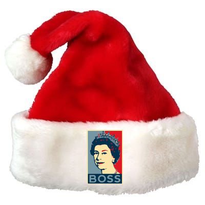 Queen Elizabeth II Boss Her Royal Highness Premium Christmas Santa Hat