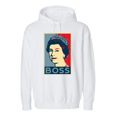 Queen Elizabeth II Boss Her Royal Highness Garment-Dyed Fleece Hoodie