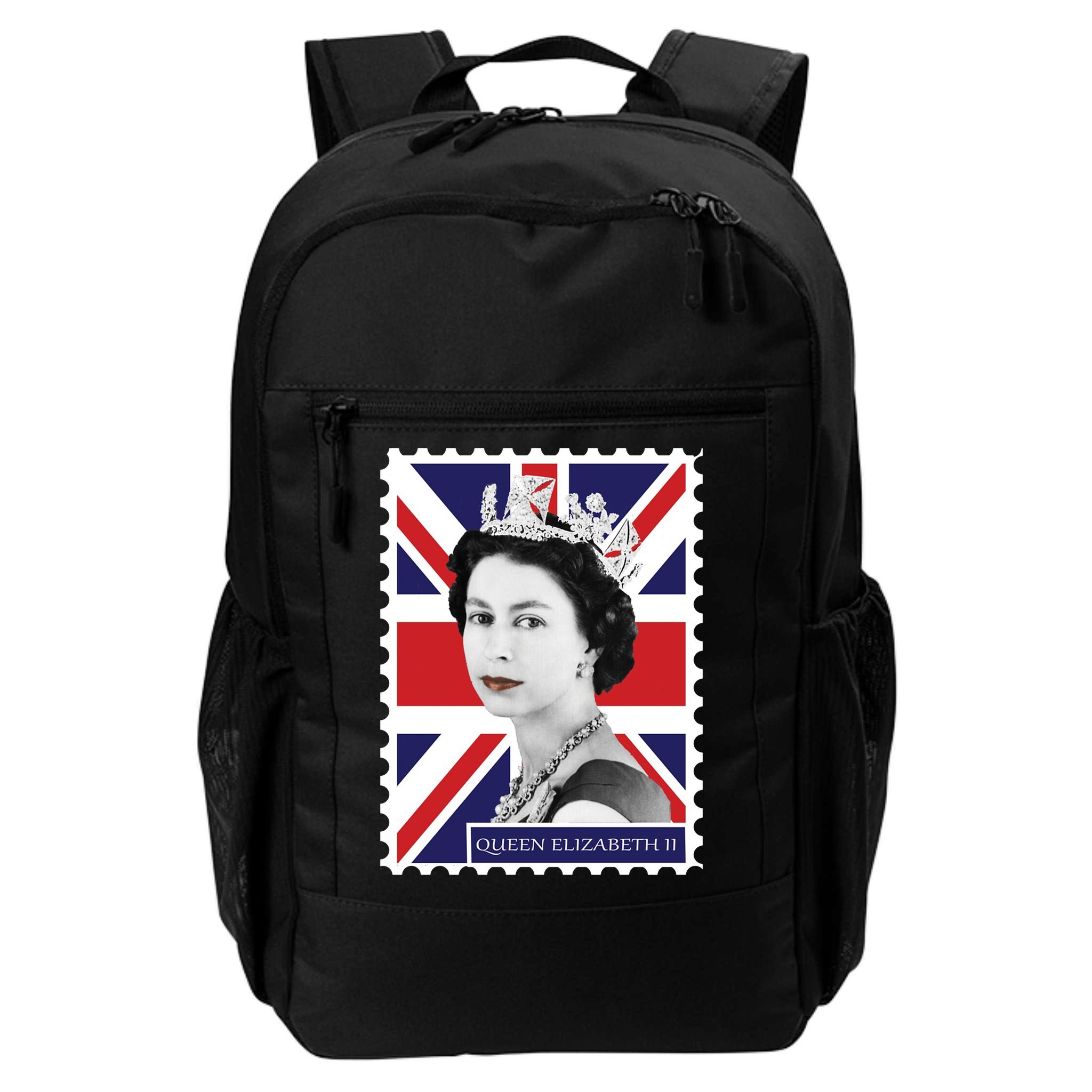 Queen Elizabeth II England Stamp Backpack